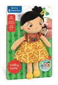 Clementoni - zachte knuffelpop kitty kate - knuffel en pop voor baby en peuter - zacht kraamcadeau - wasbaar poppen speelgoed voor de allerkleinsten