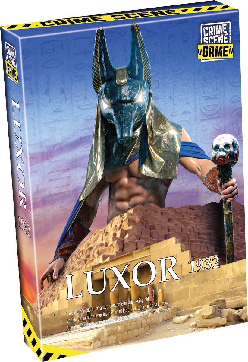 Tactic - Tactic crime scene luxor 1932 – bordspel – misdaadspel – archeologisch mysterie in egypte – diepgaand onderzoek en deductie – crime scene serie – game storm studio – 1 of meer spelers – vanaf 18 jaar