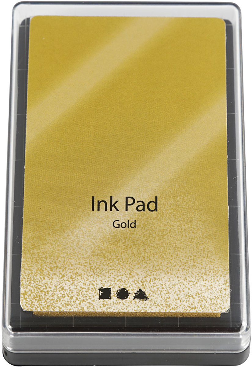 Creativ company stempelinkt, goud, h: 2 cm, afm 9x6 cm, 1 stuk