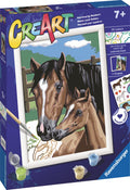 Ravensburger creart schilderen op nummer - dollen met veulens