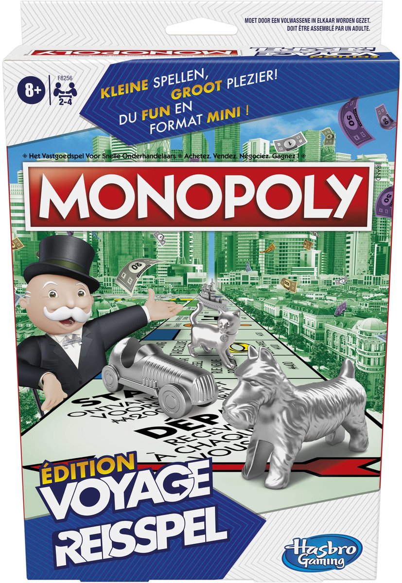 Hasbro Gaming - Hasbro Gaming Monopoly reisspel 2-4 spelers
