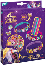 Totum - Totum Unicorn academy speelgoed 3 schuif armbandjes maken met 18 bedels - speelgoed meisjes vanaf 3 jaar - cadeau tip