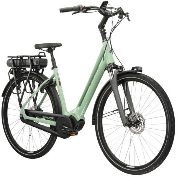 Kross e-bike 28'' sentio hybrid 4.0 - nexus 7 - groen glans - xl (56 cm) - shimano steps du-e5000 middenmotor 36v 250w
