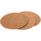 Excellent Houseware - Houseware Onderzetters kurk rond set a 3 stuks dia20cm