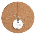 Excellent Houseware - Houseware Onderzetters kurk rond set a 3 stuks dia20cm
