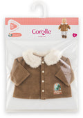 Corolle - poppenjasje velours kleine ontdekker 36cm bruin fleece natuurprint.