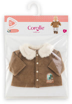 Corolle - poppenjasje velours kleine ontdekker 36cm bruin fleece natuurprint.