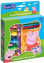 Totum peppa pig stempel- en teken set met potloden en stickers - peuter en kleuter speelgoed - knutselen - voor meisjes en jongens - vanaf 3 jaar - speelgoed kinderen -