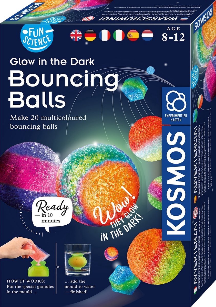 Kosmos glow in the dark stuiterballen maken, 20st.