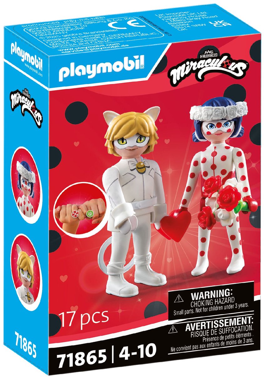 PLAYMOBIL - PLAYMOBIL miraculous droombruiloft van ladybug & cat noir - 71865