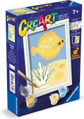 Ravensburger - creart trendy fish schilderen op nummer - hobbypakket - vanaf 7 jaar