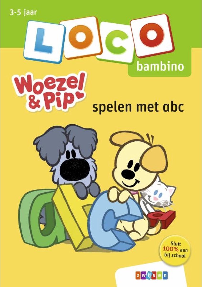 Loco Bambino - Bambino - boekje - woezel en pip - spelen met abc - 3-5 jaar