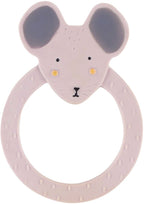 Trixie natuurlijk rubber ronde bijtring - mrs. mouse