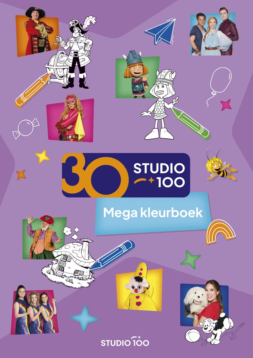 Studio 100 - Studio 100 mega kleurboek - 30 jaar