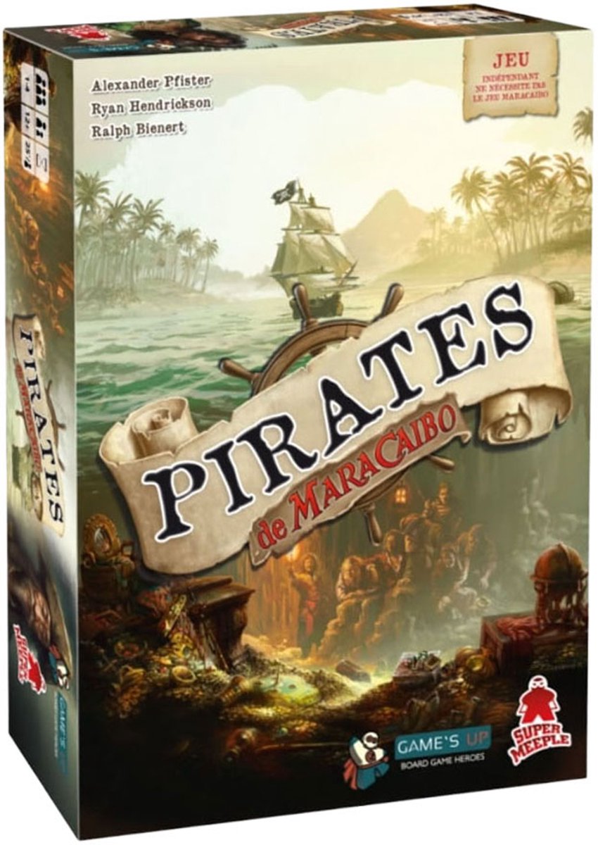 Geronimo Games - Geronimo Games Pirates of maracaibo nl - nederlandstalig - bordspel - vanaf 12 jaar oud - van 1 tot 4 spelers