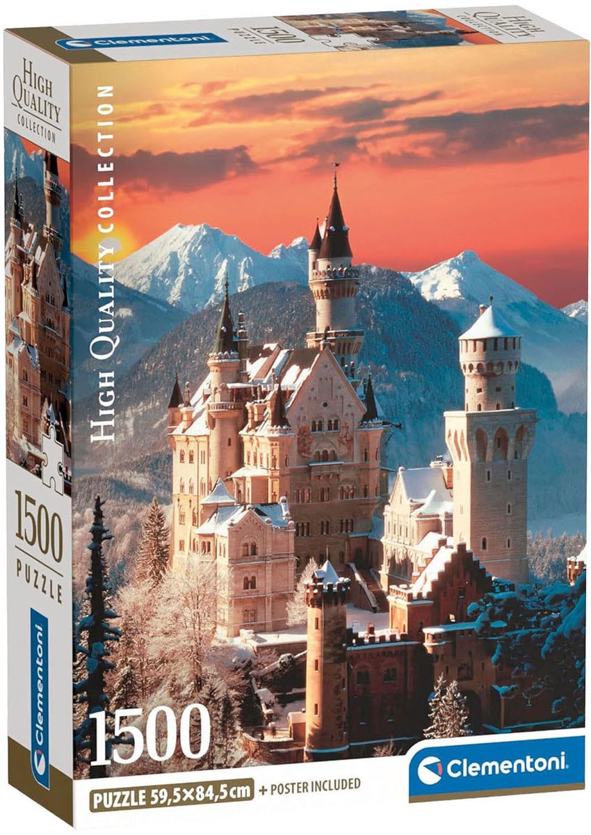 Clementoni - legpuzzel neuschwanstein - 1500st.