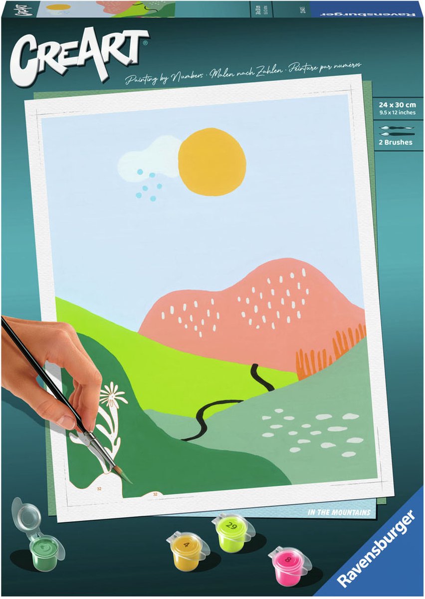 Ravensburger - in the mountains - schilderen op nummer voor volwassenen