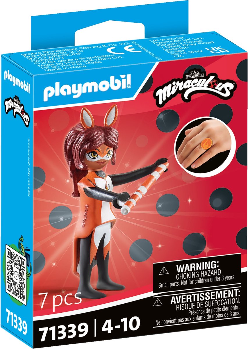 Playmobil miraulous miraculous: rena rouge - 71339