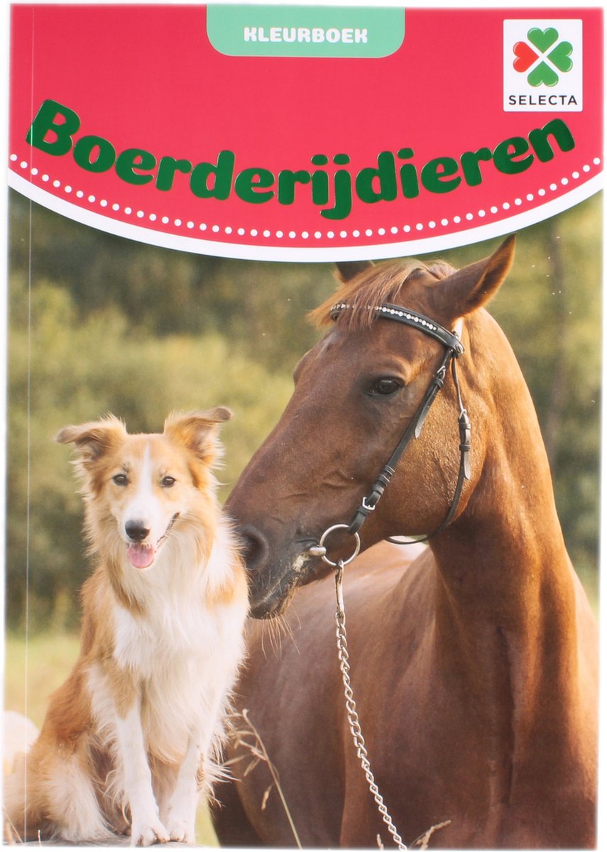 Selecta - Selecta Tactic boerderijdieren kleurboek - 48 pagina's - kleurboek voor kinderen - boerderij - vanaf 2 jaar