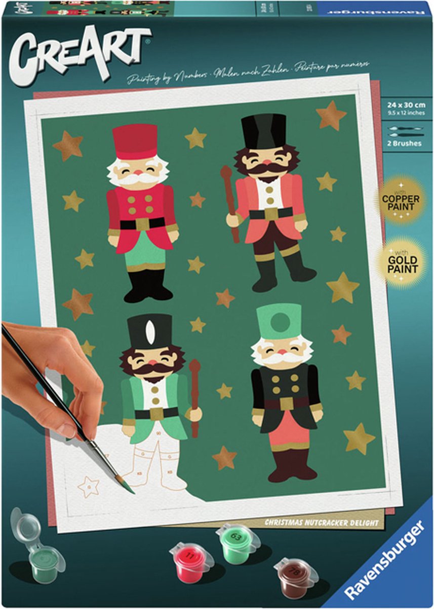 Ravensburger - schilderen op nummer kerst - creart christmas nutcracker.