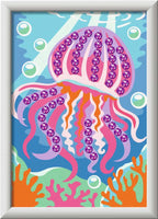 Ravensburger - – creart: trendy jellyfish – schilderen op nummer