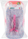 Corolle poppen draagzak bloemen babypop 36cm roze speelgoed.