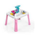 Dolu - Dolu zand-watertafel + accessoires roze/wit