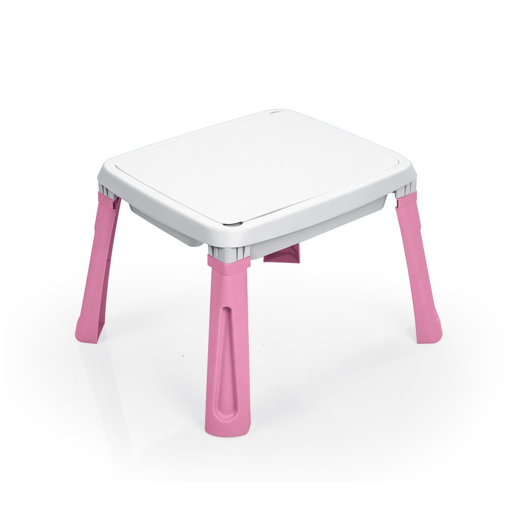 Dolu - Dolu zand-watertafel + accessoires roze/wit