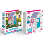 Dolu - Dolu speelhuis roze/wit/blauw/paars 122.5x110x104cm