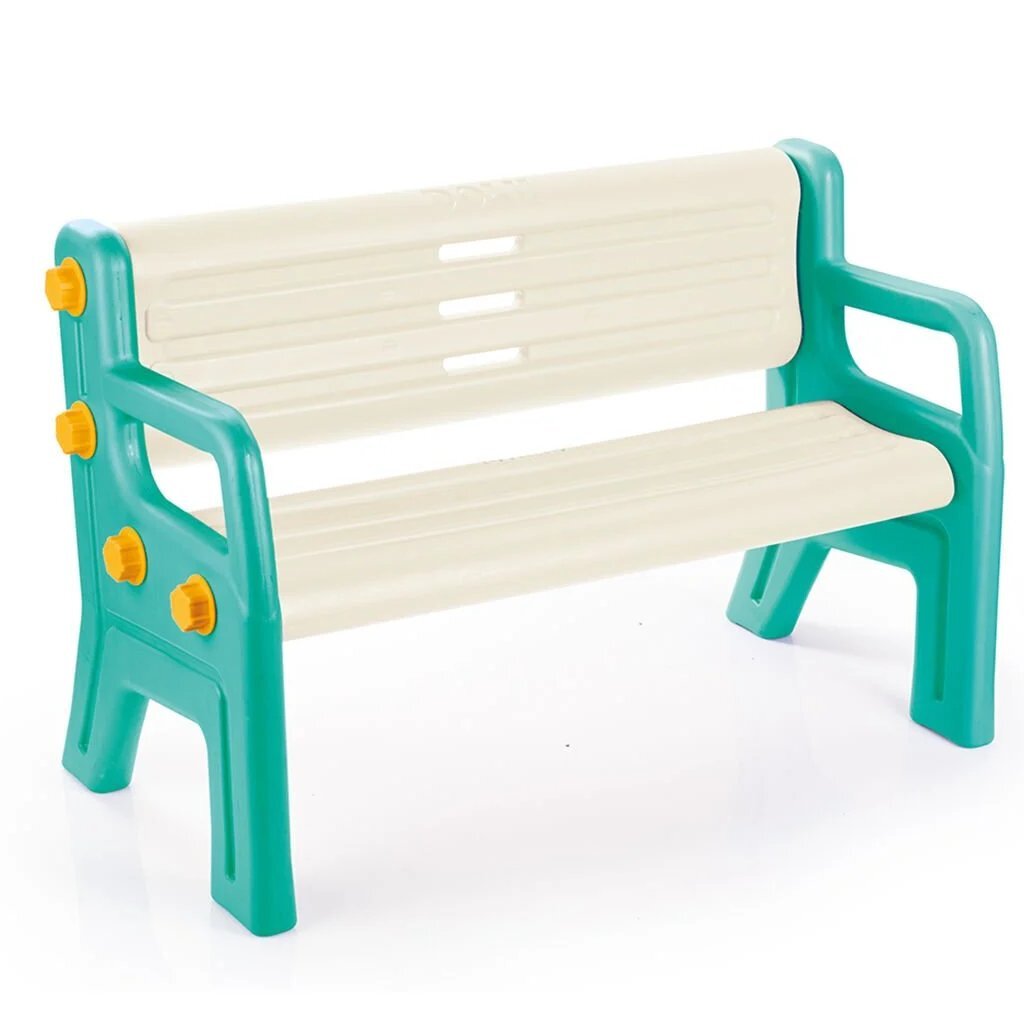 Dolu - Dolu bank 109.5x50x67 cm groen/wit/geel