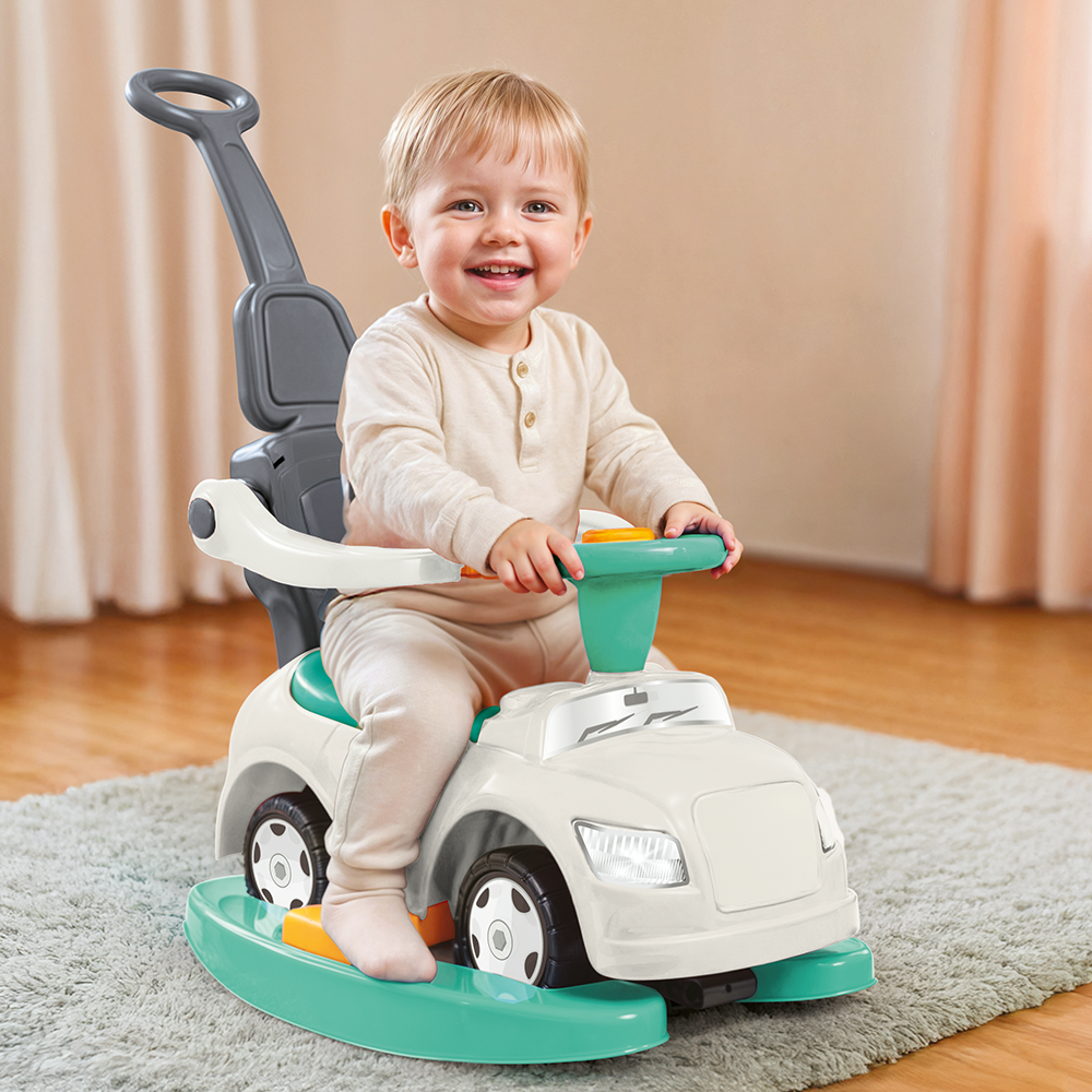 Dolu step car 4in1 meegroei loopauto met schommelstoel