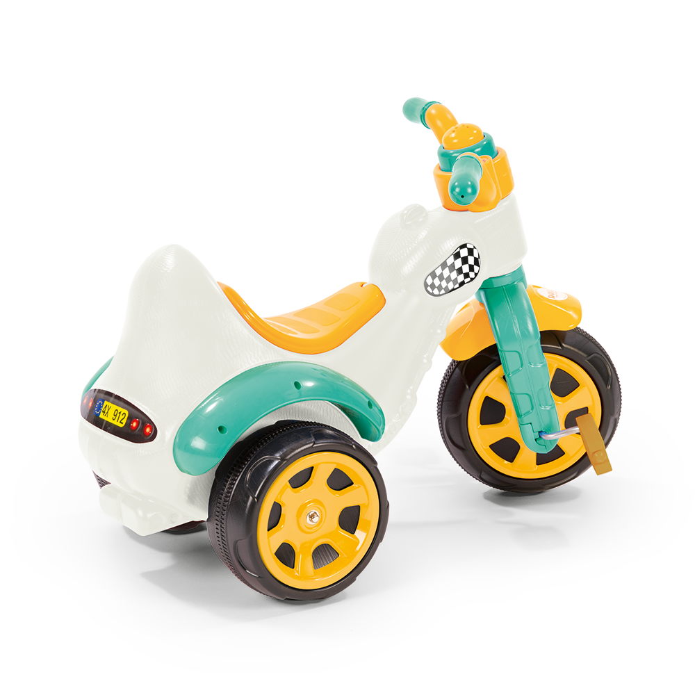 Dolu - Dolu super-bike driewieler wit/blauw/geel