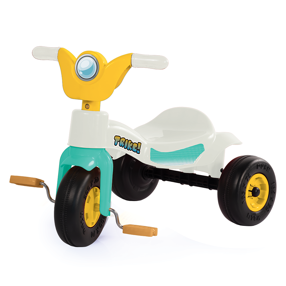 Dolu - Dolu trike driewieler wit/blauw/geel 49x42x60cm
