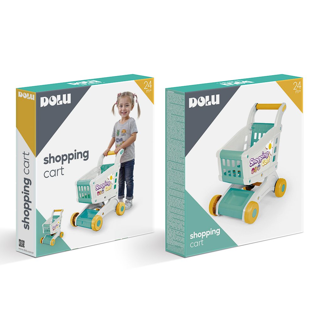 Dolu winkelwagen wit 48.5x42.5x31cm