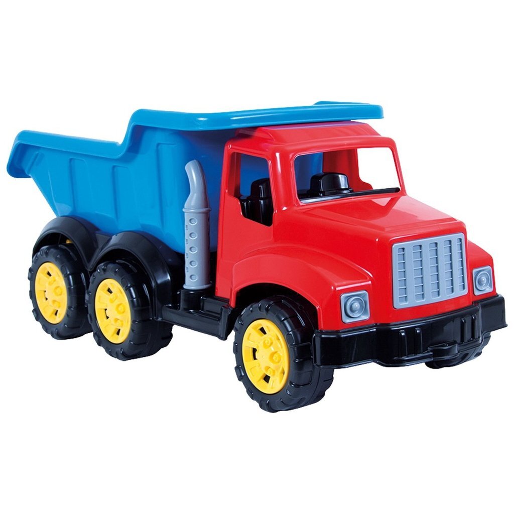 Dolu - Dolu dumptruck 83 cm rood/geel/blauw