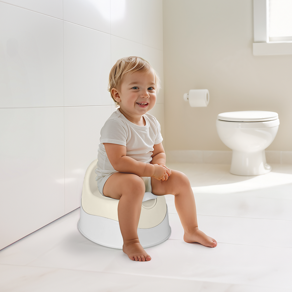 Dolu my first wc leerpotje beige zand