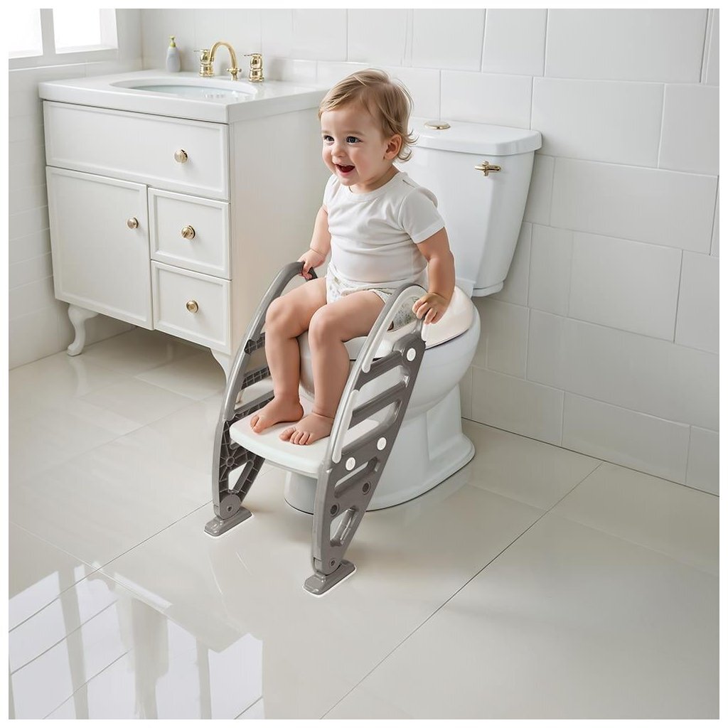 Dolu nuve antislip toiletladderadapter 61x39x58 cm steengrijs