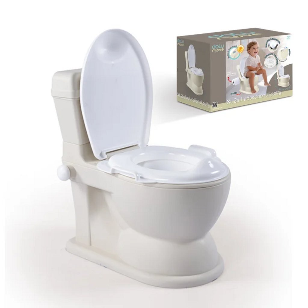Dolu - Dolu wc plaspotje + licht en geluid beige