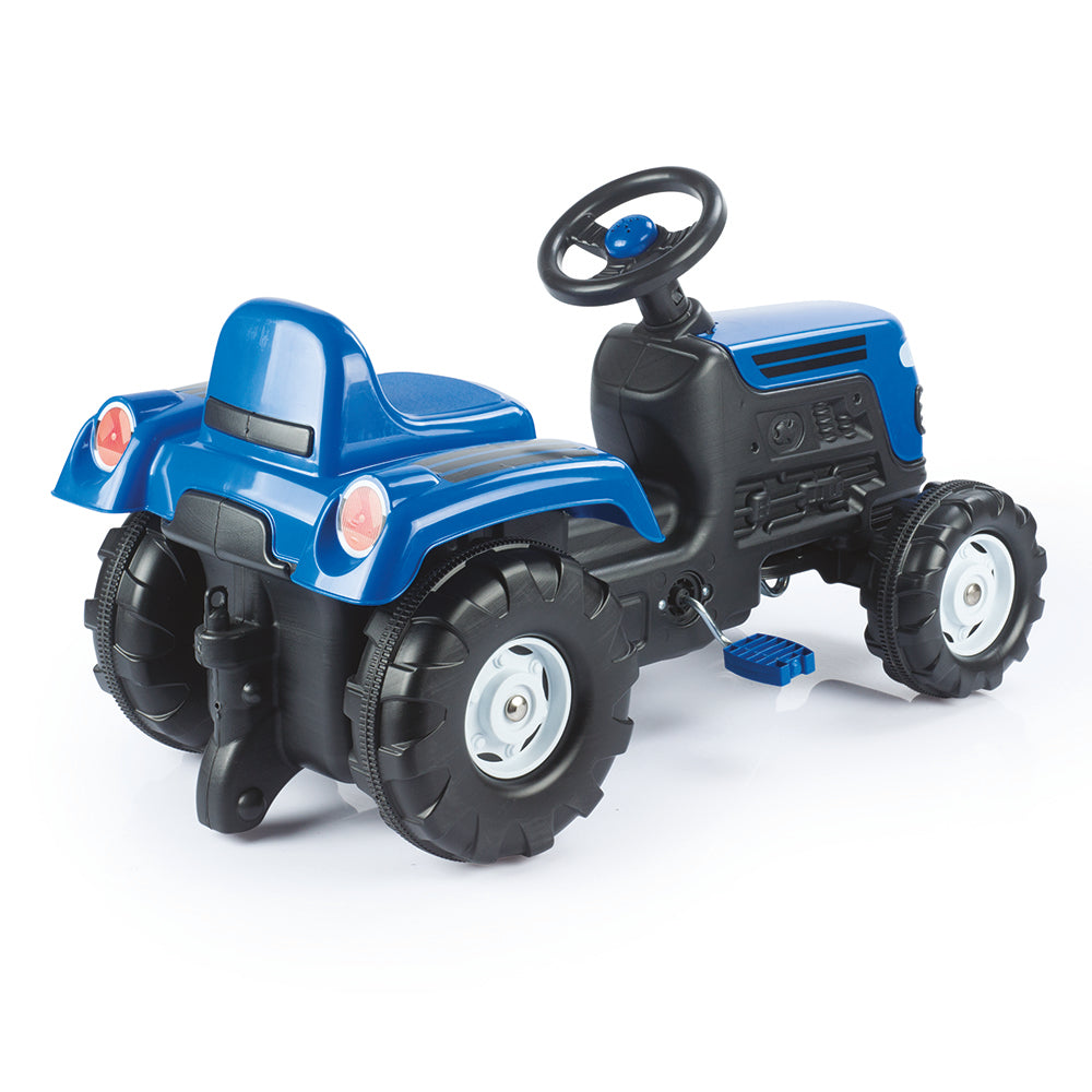 Dolu - Dolu traptractor met claxon blauw/zwart???????