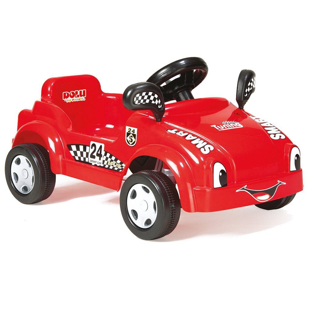 Dolu smart car trapauto 42x79x49 cm rood