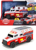 Dickie toys ambulance - 15 cm - licht en geluid - speelgoedvoertuig