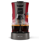 Philips csa230 90 senseo select koffiepadmachine rood grijs