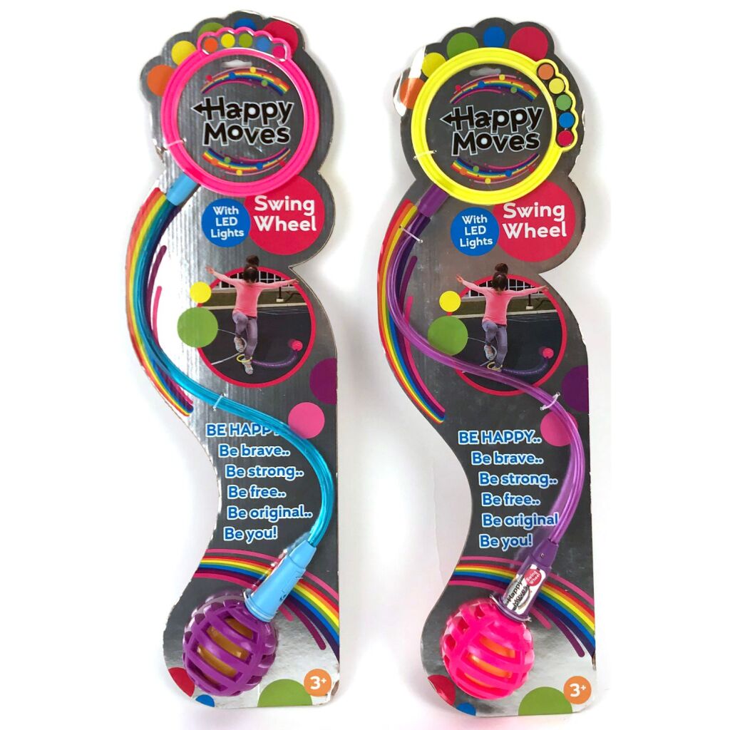 Happy moves swing wheel met led 2 assorti | 2 stuks