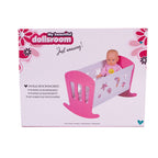 My beautiful dolls room my beautiful dollsroom houten poppenbed 49x37x35 cm roze wit