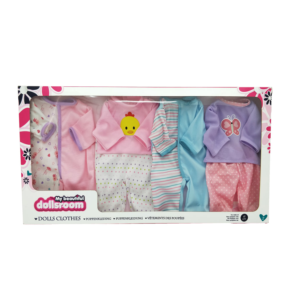 My beautiful dolls room poppenkledingset dolls room 4st 41 cm | 2 stuks
