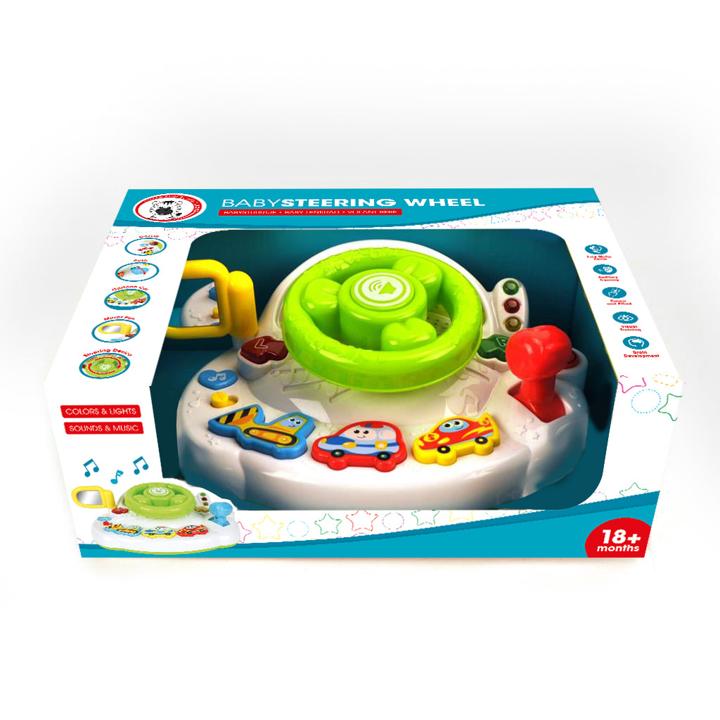 Preskool baby stuurtje met licht en geluid battery operated | 2 stuks