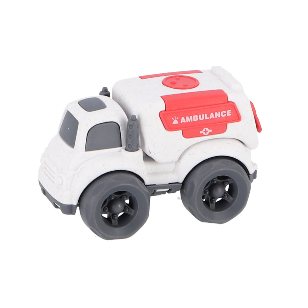 Merkloos bioplastic ambulance