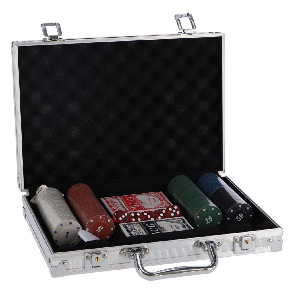Overige Merken - Overige Merken Pokerset in koffer 200-delig aluminium