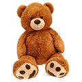 Pluchiez knuffel beer zittend 120 cm bruin