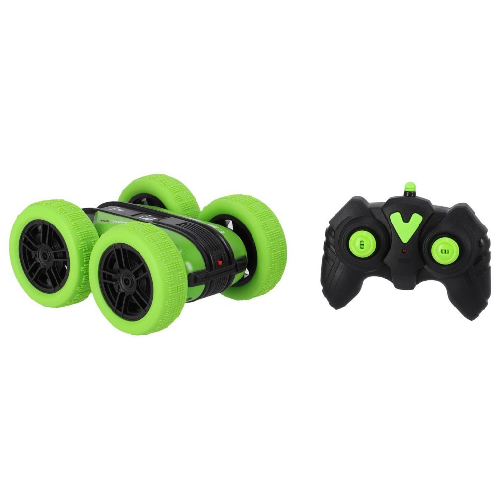 Rapid wheels rc flipover auto groen + licht
